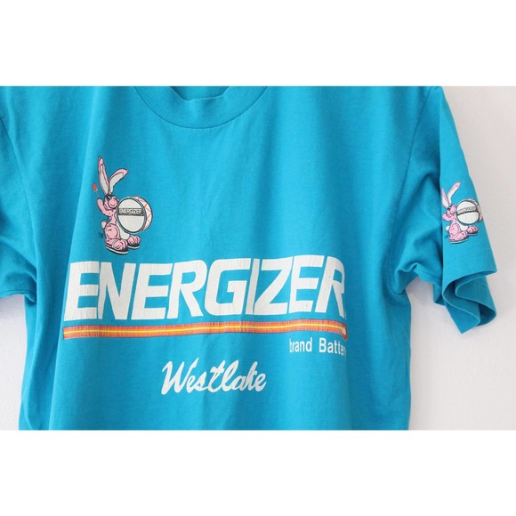 Vintage Energizer Bunny Battery Westlake T Shirt Large - Picture 2 of 5